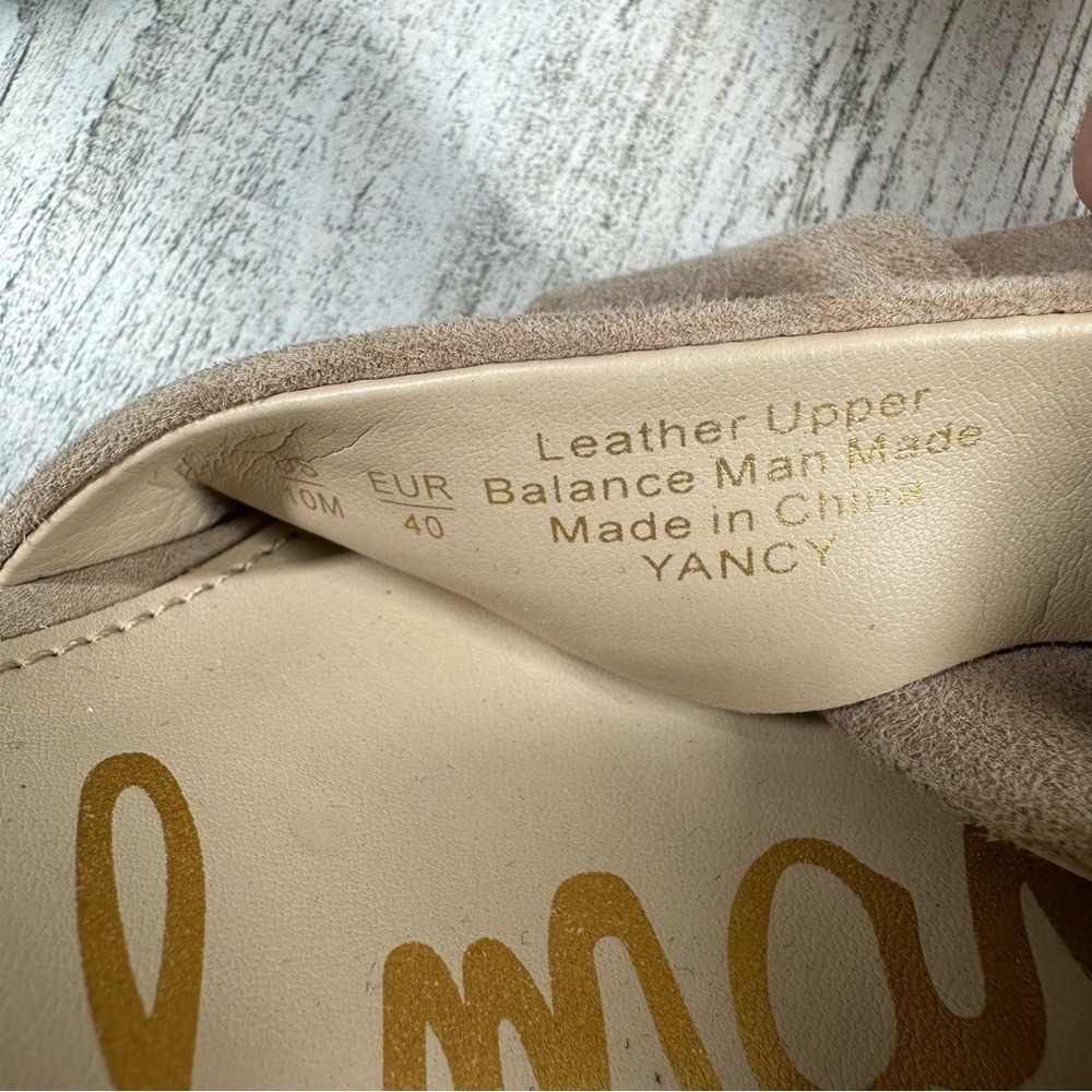 Sam Edelman Yancy Ankle Strap Womens 10 Sandal in Oatmeal Wedding Neutral Party‎ - Picture 11 of 14